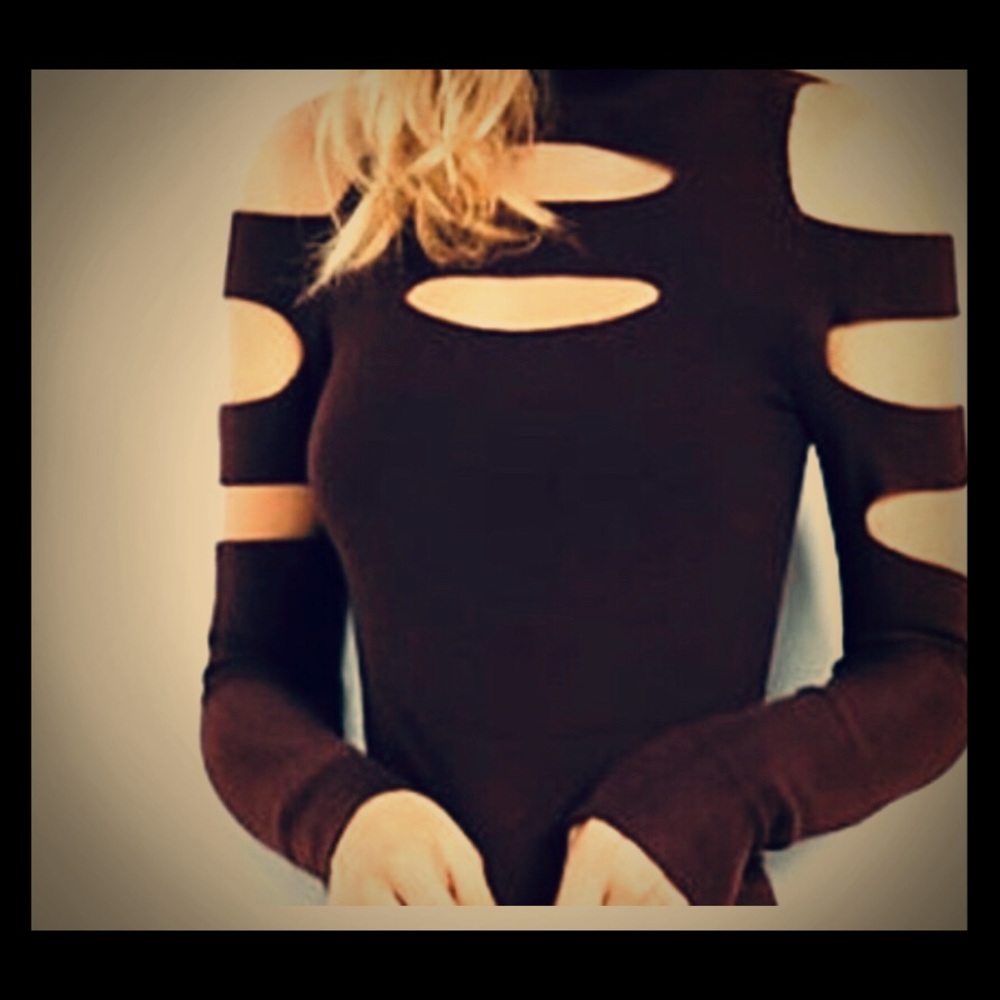 Black Cut out sweater XS
